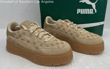PUMA Mayze Stack Edgy T7 Light Sand/Gum Sneakers Women 11