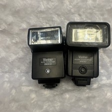 Vivitar Auto Thyristor 2500  2800-D Camera Flash TESTED  WORKING Lot of 2