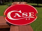 VINTAGE PORCELAIN OVAL CASE XX DOOR SIGN KNIFE KNIVES CUTLERY SPORTING GOODS