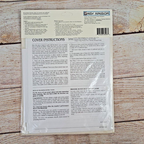 Vintage NOS 1997 Daisy Kingdom Memory Lane Keepsake Cover Country Noah Fabric - Picture 2 of 5