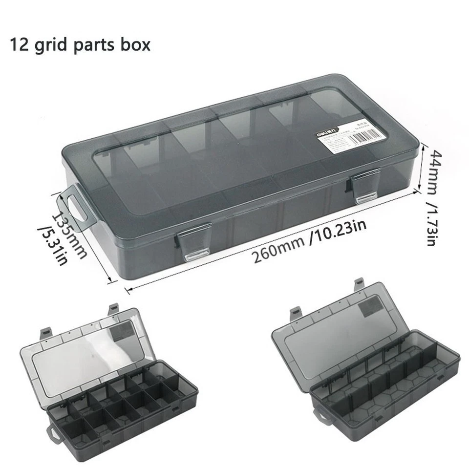 Screw Packaging Slots Component Case Organizer Box Tool Storage Box Parts Box - Image 4 of 4