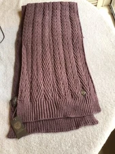 SCARF VINCE CAMUTO KNITTED SCARF 76" X 12" ACRYLIC BRAND NEW LIGHT PURPLE (MAUVE