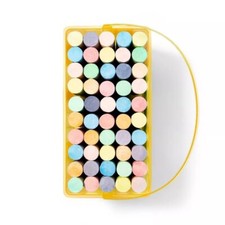 Mondo Llama 50ct Sidewalk Chalk Set with Yellow Box Nontoxic Pastel Colors C326