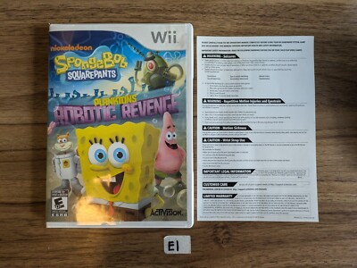SpongeBob SquarePants: Plankton's Robotic Revenge - Nintendo Wii with Insert