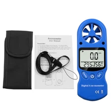 Digital Anemometer Temperature & Humidity Meter Wind Speed Measuring Instrument