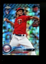 2018 Topps Chrome #127 Felix Jorge Twins RC Rookie Card Prism Refractor