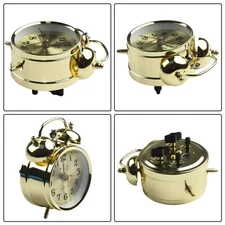 US Bell Alarm Clock Mechanical Wind-Up Loud Twin Table Vintage Retro-Old Look-V1