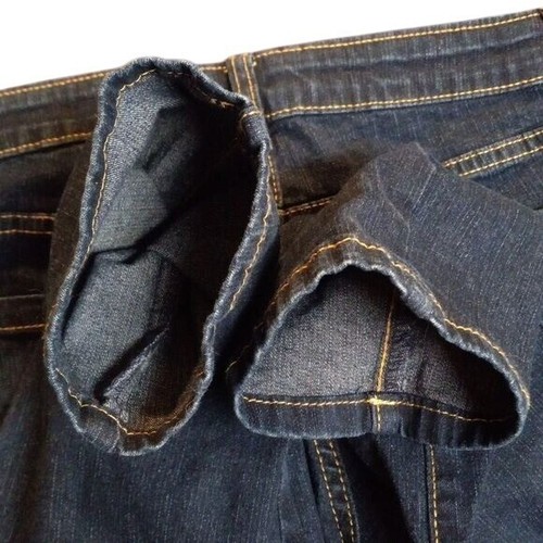 Cat & Jack Girls Straight Super Stretch Jeans Size 14 Slim Dark Denim Adjustable - Picture 8 of 11