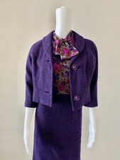 Vintage 50s Figurine Size Saks Fifth Avenue Dress Suit S