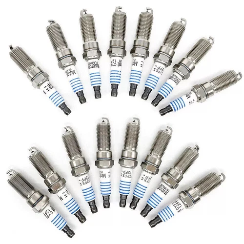 New Set Of 16 SP526 SP526X CYFS12FP Ford Motorcraft Double Platinum Spark Plug - Picture 3 of 7