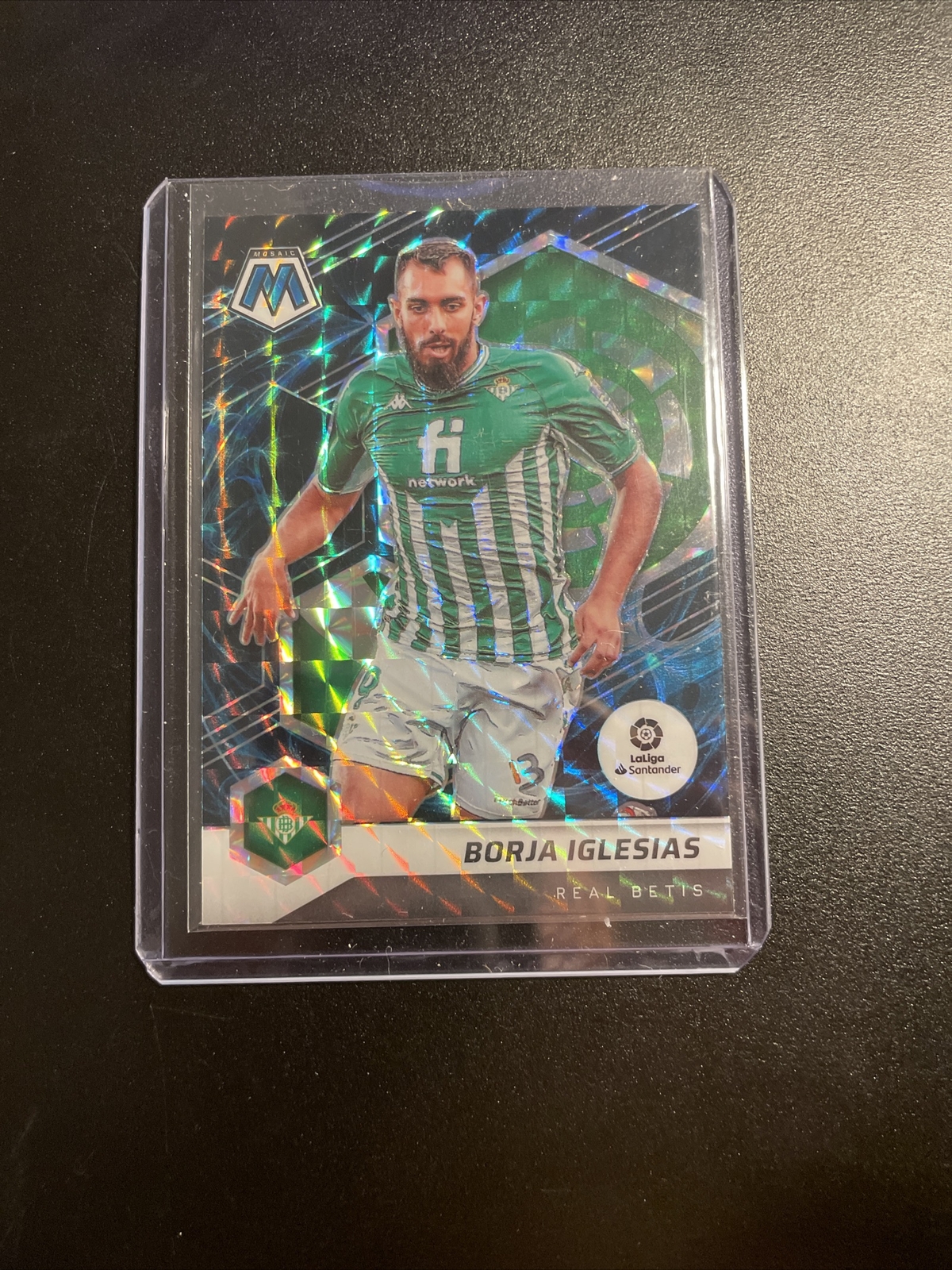Borja Iglesias 2021-22 Panini Mosaic La Liga Mosaic Prizm Genesis SSP Real Betis
