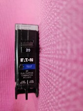 Eaton BRP120DF Plug on BR 20 amp 1p 120v AFCI GFCI Circuit Breaker