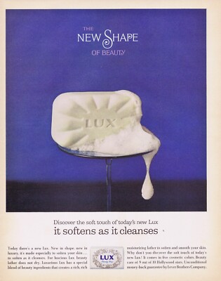 1963 Original LUX SOAP Vintage Magazine Ad w/ BONUS Magazine 2-Sided Coupon Tab