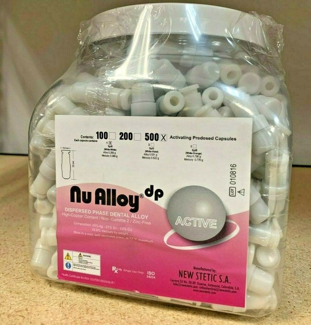 500 Amalgam Dental Alloy 1 Spill 45 Regular Set Dispersed Phase Zinc