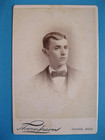 Antique Cabinet Card Photo of Victorian Man by Thompson from Orange, MA. — photo 1