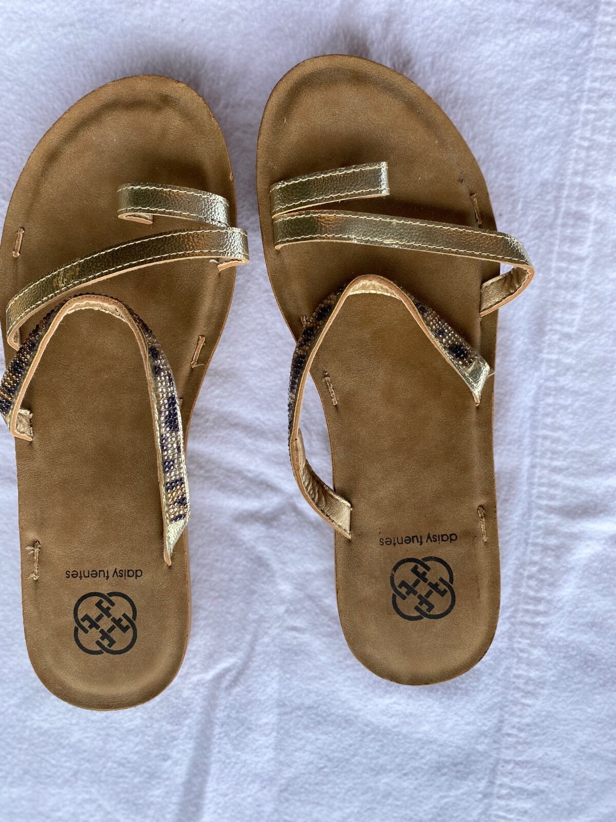 PANTOFOLA D’ORO 2 paia di pantofole casual da donna taglia 8 5 una floreale una tono oro