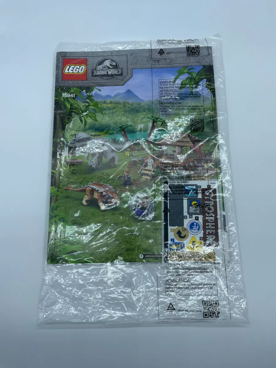 NEW Instructions Manual Only No Brick LEGO 75941 Indominus Rex vs. Ankylosaurus