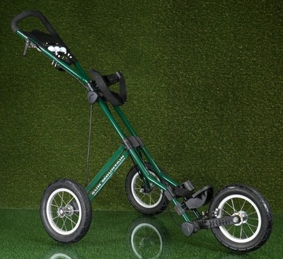 Sun Mountain Speed Cart Push Pull 3 Wheel Golf Bag Pusher Collapsible, Green