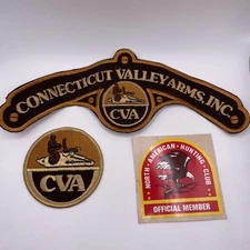 VTG 70s Connecticut Valley Arms CVA Firearms Patch Promo Merch Sticker Hunting