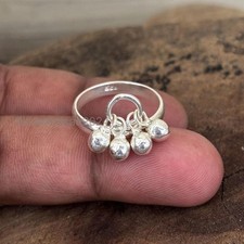 925 Sterling Silver Solid Ring Handmade Statement Wedding Women Gift Ring R14