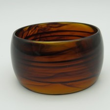 Vintage Lucite Armreif Bernsteinfarben Damen Modeschmuck Mid Century 60er Jahre