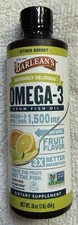 Barlean's Seriously Delicious Omega-3 High Potency Fish Oil Citrus Sorbet 16 oz