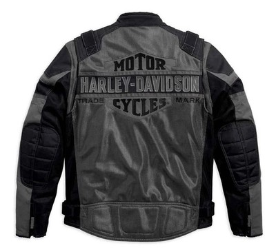 Men's Harley-Davidson Codec Textile & Mesh Riding Jacket, Black | eBay