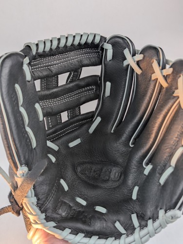 Wilson A360 11.5" Guante Lanzamiento Mano Derecha A03RB17 Cuero Negro Béisbol Softbol - Imagen 7 de 21