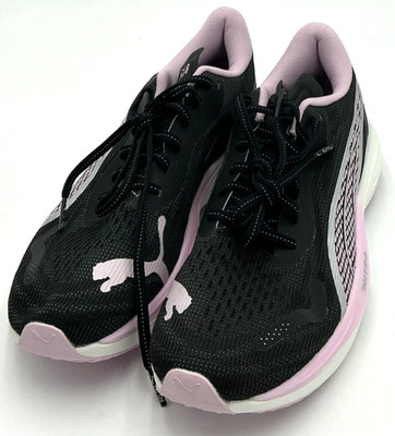 Puma Velocity Nitro 3 Women's Size 9.5 Black/Silver/Grape Running Shoes NWOB