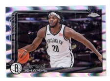 2025-26 TOPPS CHROME RAYWAVE DAYRON SHARPE # 74 NETS