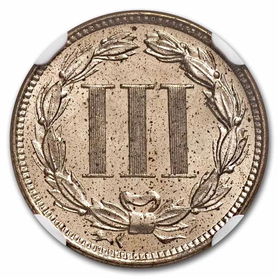 1880 Three Cent Nickel PF-63 NGC (Strike Through Obv) - Image 3 of 3