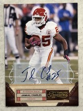 2011 Panini Timeless Treasures Gold /15 Auto Jamaal Charles #39