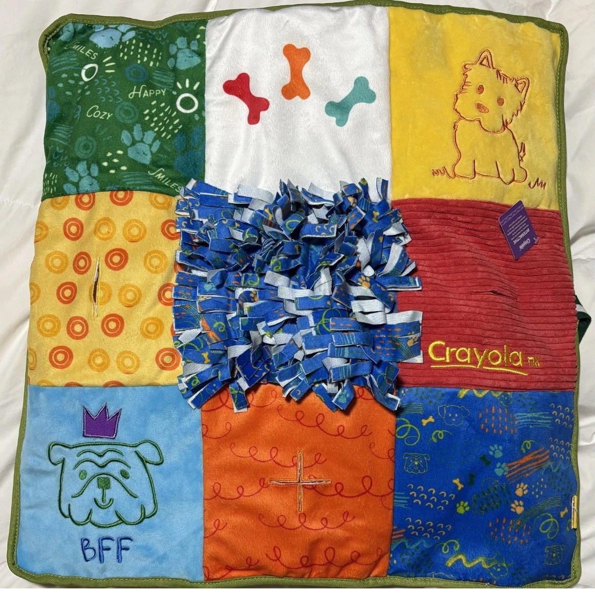 Dog Puppy Toy Crayola Interact Play Mat Hide Treats Squeak C