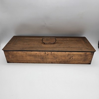 Copper Fish Poacher Pan Brass Handles Tin Lined Steamer Rack