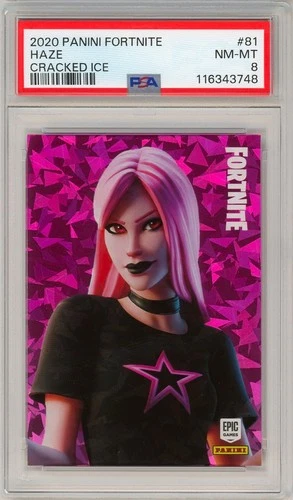 2020 Fortnite Haze 81 Cracked Ice Crystal Shard Series 2 PSA 8