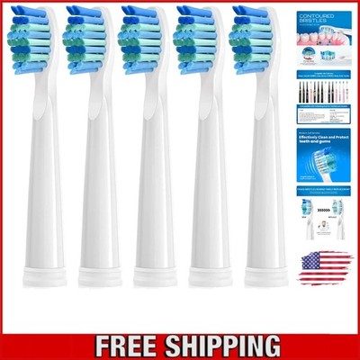 Compatible Toothbrush Replacement Heads - 5 Pack for Fairywill & Sonic Brands