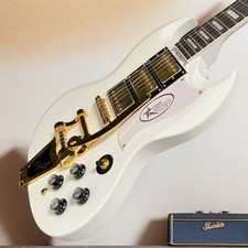 SG Electric Guitar Mahogany Body Bigsby Tremolo System Rosewood Fretboard