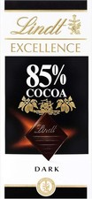 Lindt excellence Dark 85% COCOA Chocolate Bar Pack of 8 x 100g