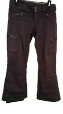 Marmot Ladies Purple Ski Snowboard Cargo Pants Compression Waist Lined Size Sm