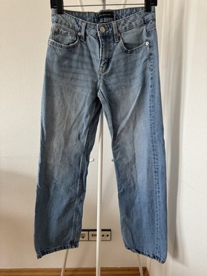 Aeropostale Low Rise Baggy Jeans Damen Gr. 0 Short (XS)   Hellblau   Top Zustand