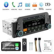 Single 1DIN 5" Touch Screen Car Stereo Bluetooth FM Radio Headunit Mp5 Player