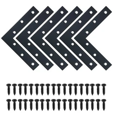 L Brace 120x120mm / 5" x 5" Metal L Mending Plate L Flat Plate Bracket Stainl...