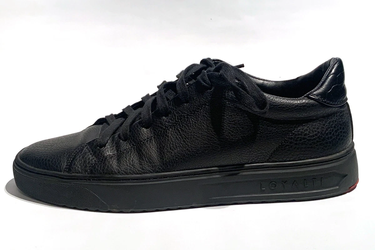 Mens black hotsell designer trainers