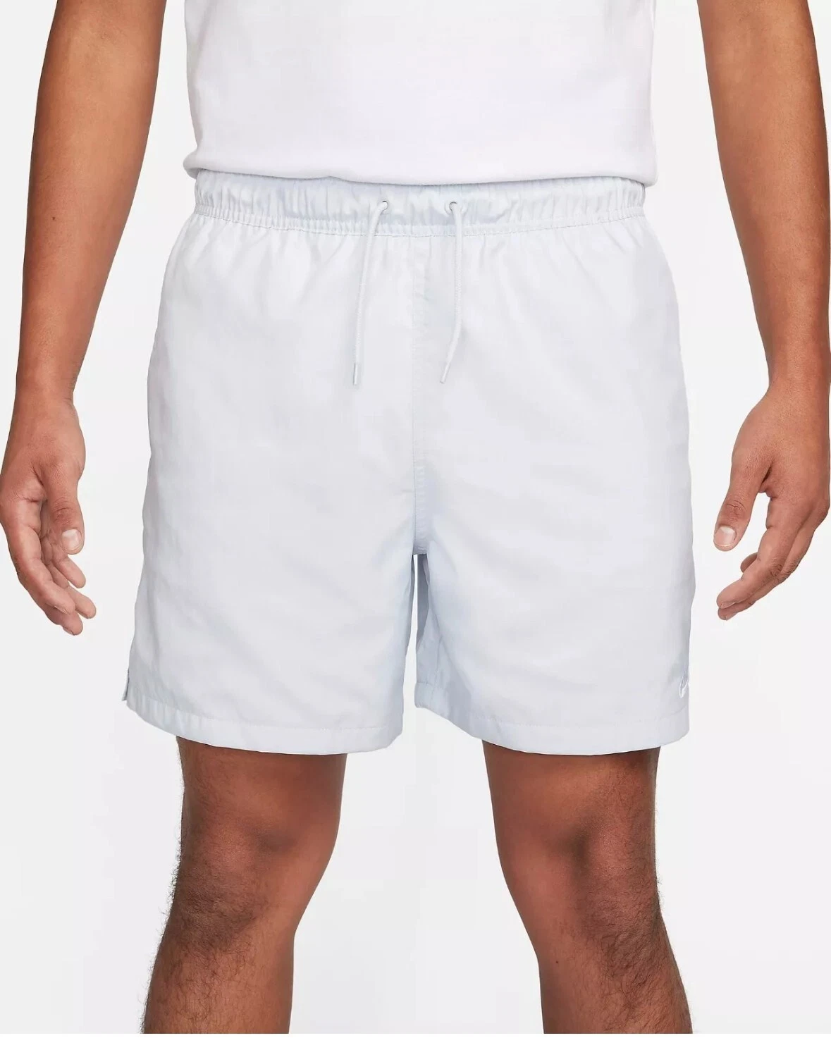 NWT-Nike Woven Flow Shorts FN3307 043 Pure Platinum/White Men's Size XL