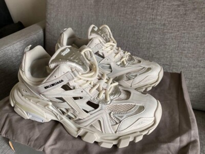 関税込【BALENCIAGA】Runner 2 Sneakers White/Silver/Gray Balenciaga Runner White Grey Silver (Women's