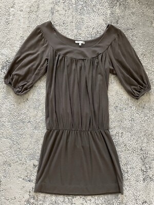 elastic drop waist dress Vince Elastic Drop Waist Taupe Dress Size S