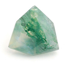 Natural Moss Agate Trillion Shape 8X8 mm Faceted Cut Wholesale Gemstone 1.70 Ct.