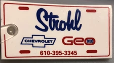 Strohl Geo Chevy Chevrolet Pennsylvania Keychain Automobile Car Dealer Vehicle