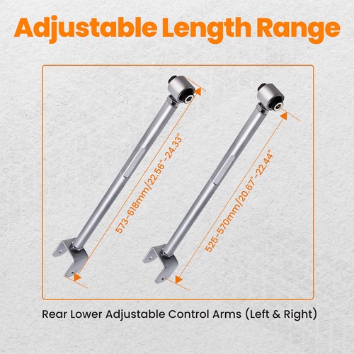 ADJUSTABLE REAR LOWER CAMBER CONTROL ARMS For BMW E36 E46 E83 E85 E86 E89 CRC - Picture 4 of 12
