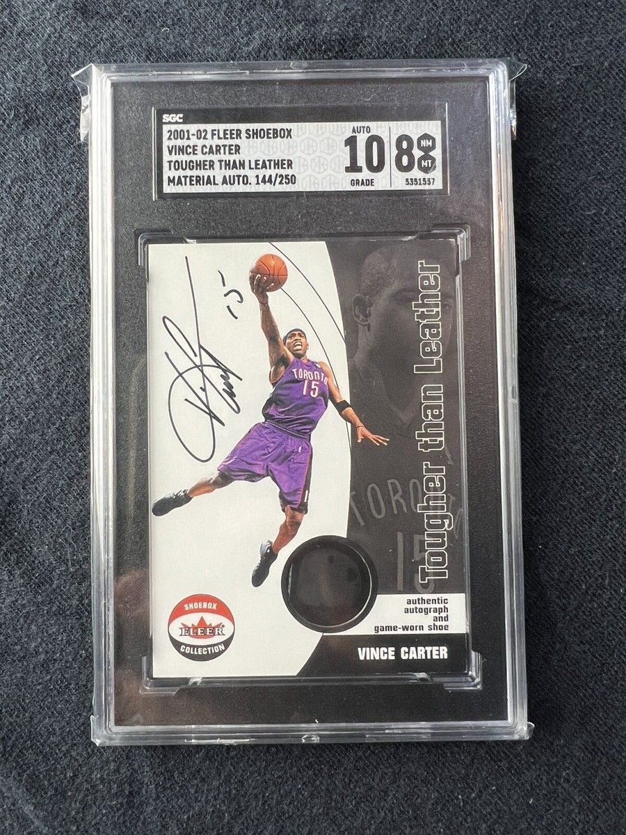Vince Carter 2001 Fleer Shoebox Tougher Than Leather Patch
